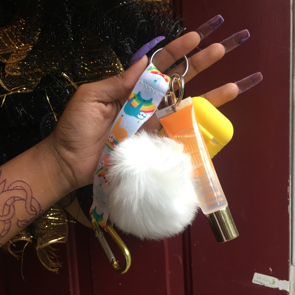Lip gloss keychain